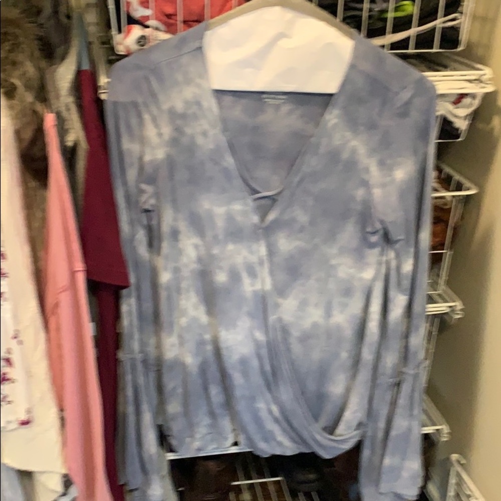 Blue bleeds sleeve top from American Eagle
